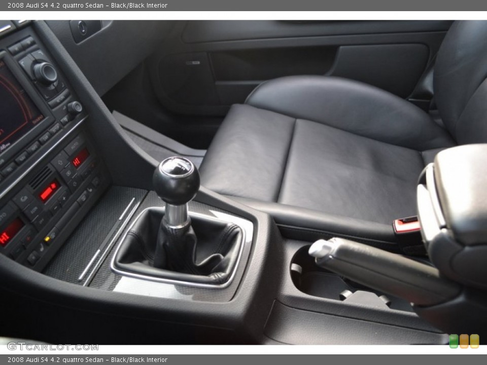 Black/Black Interior Transmission for the 2008 Audi S4 4.2 quattro Sedan #59721792