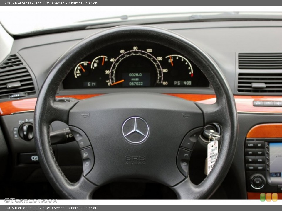 Charcoal Interior Steering Wheel for the 2006 Mercedes-Benz S 350 Sedan #59721901