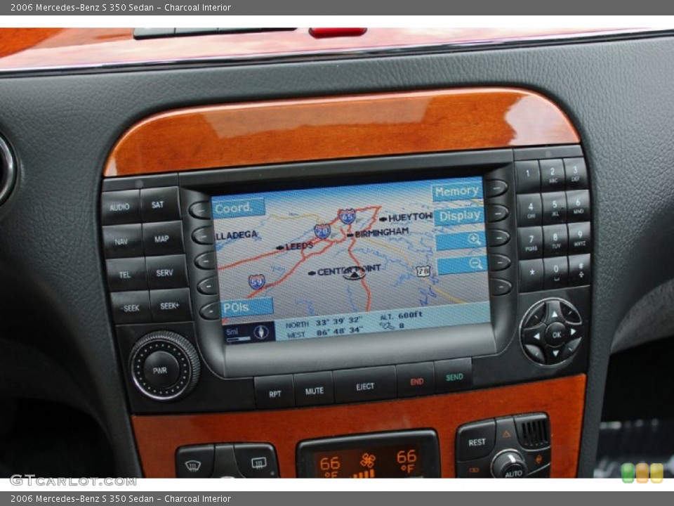 Charcoal Interior Navigation for the 2006 Mercedes-Benz S 350 Sedan #59721975