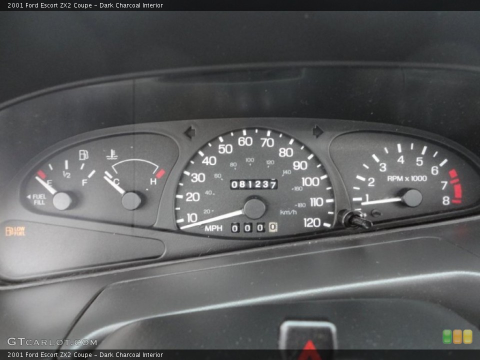 Dark Charcoal Interior Gauges for the 2001 Ford Escort ZX2 Coupe #59723412