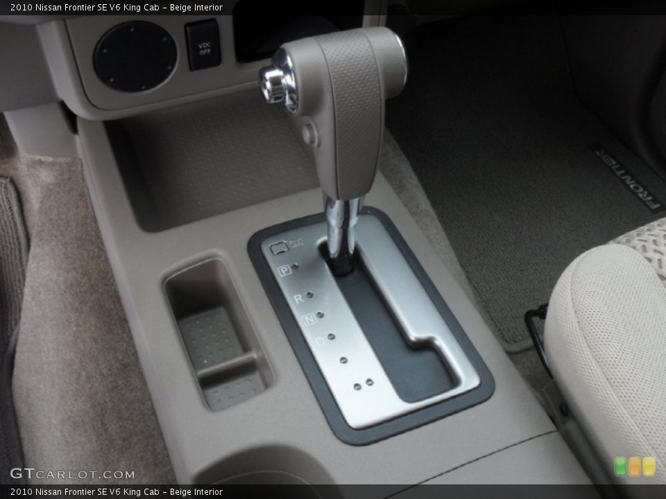 Beige Interior Transmission for the 2010 Nissan Frontier SE V6 King Cab #59723727