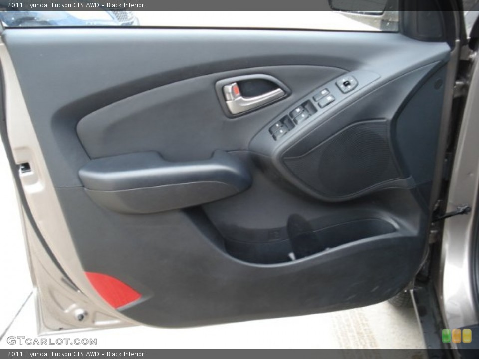 Black Interior Door Panel for the 2011 Hyundai Tucson GLS AWD #59723919