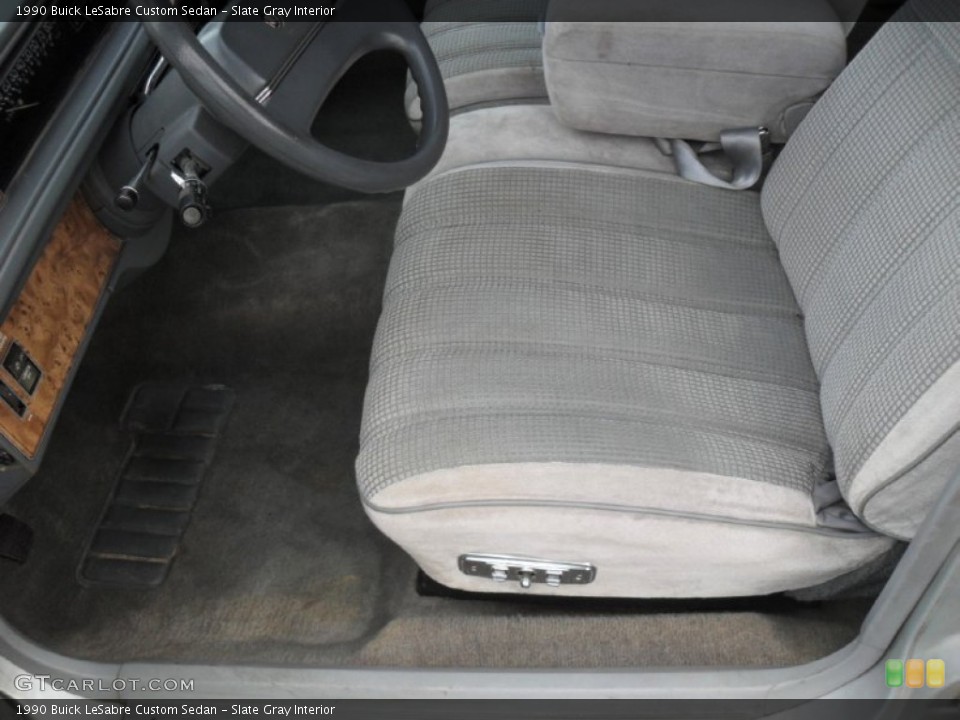 Slate Gray Interior Photo for the 1990 Buick LeSabre Custom Sedan #59724132