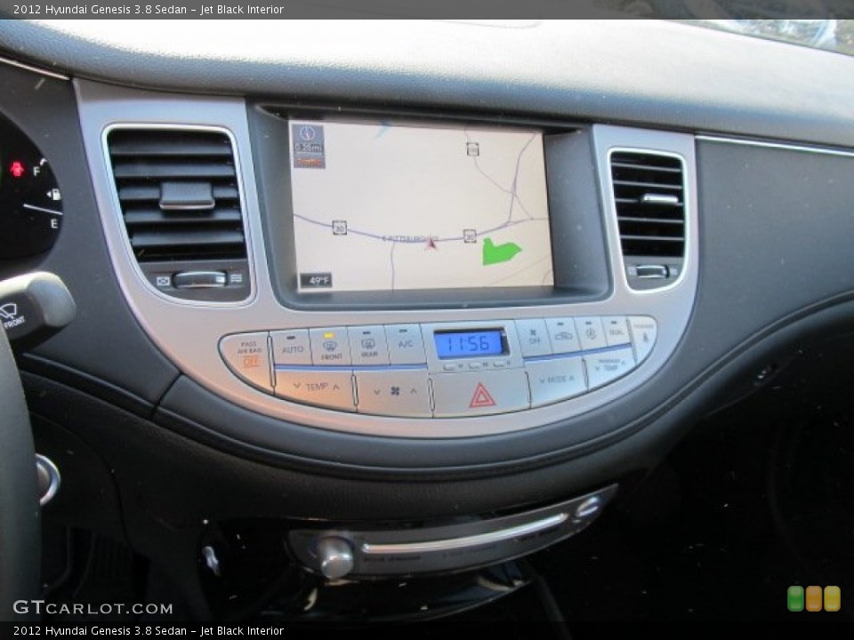 Jet Black Interior Navigation for the 2012 Hyundai Genesis 3.8 Sedan #59725680
