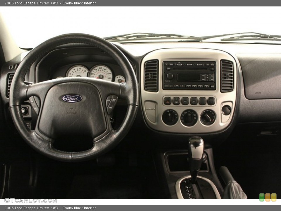 Ebony Black Interior Dashboard for the 2006 Ford Escape Limited 4WD #59726562