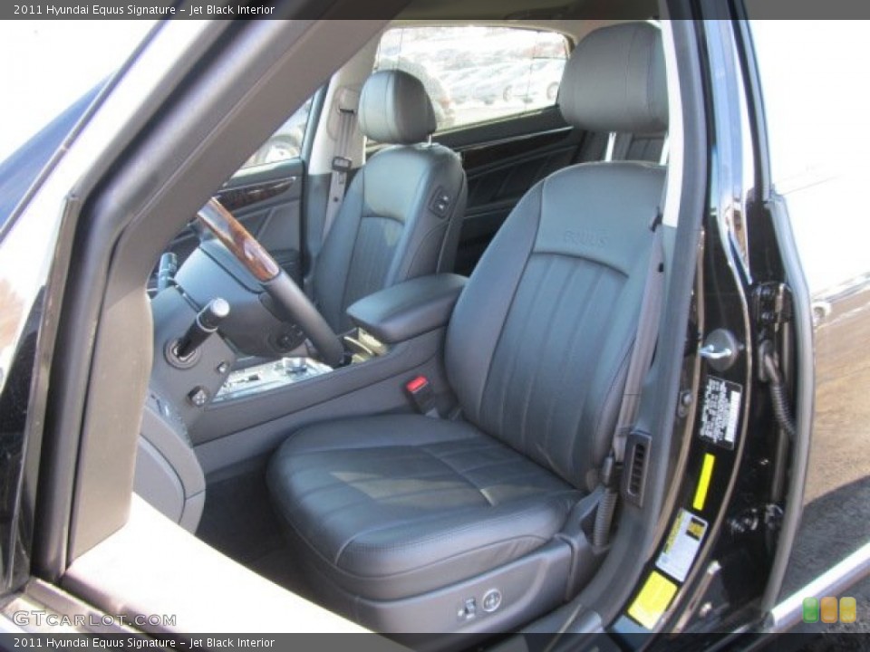 Jet Black Interior Photo for the 2011 Hyundai Equus Signature #59726949