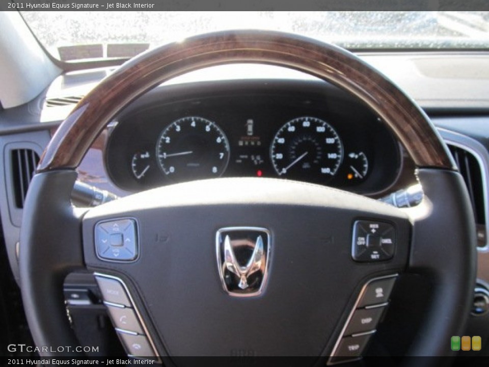 Jet Black Interior Steering Wheel for the 2011 Hyundai Equus Signature #59727054