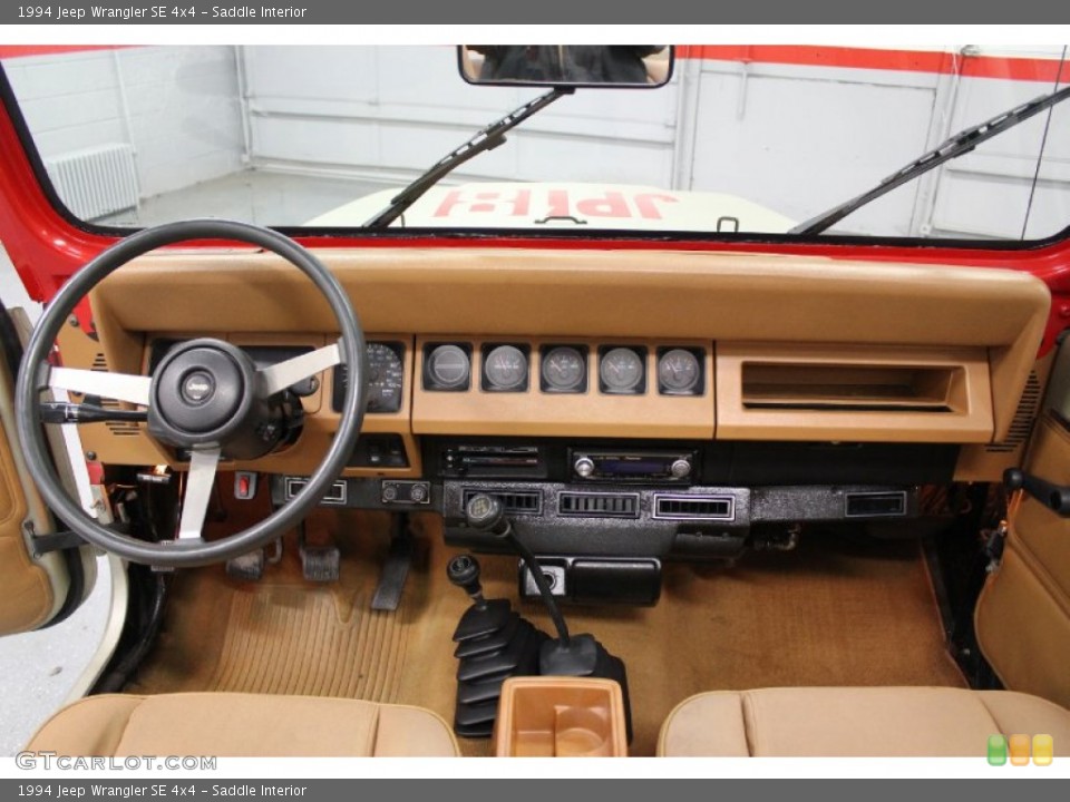 Saddle Interior Dashboard for the 1994 Jeep Wrangler SE 4x4 #59729988