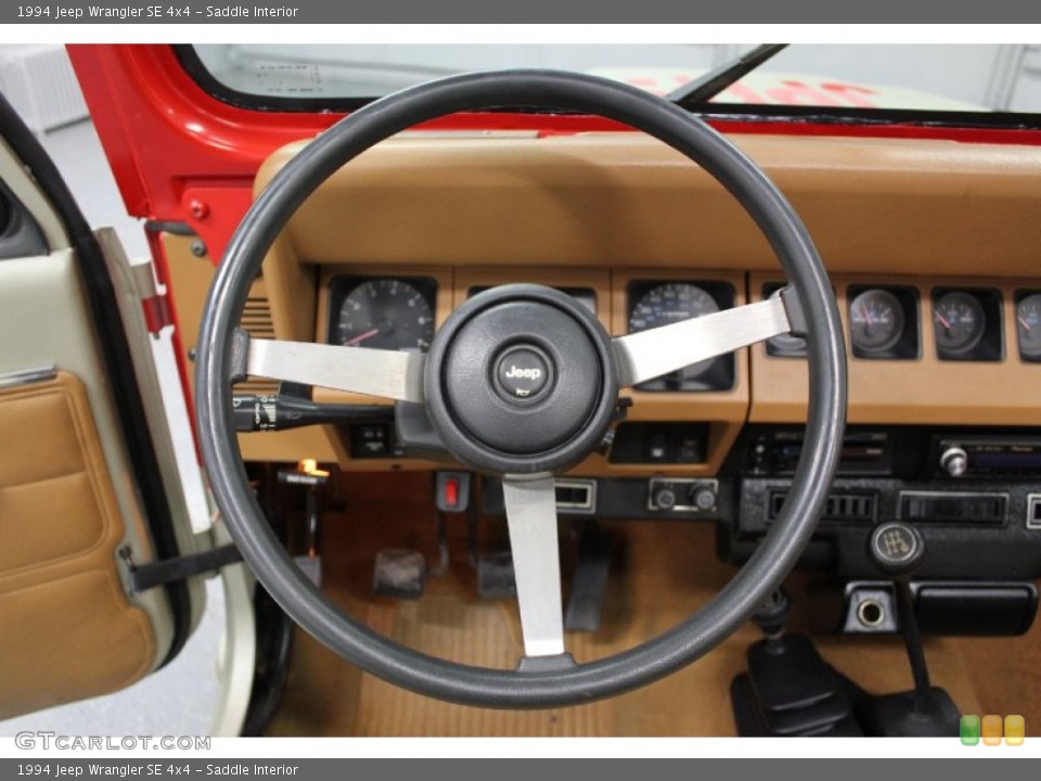 Saddle Interior Steering Wheel for the 1994 Jeep Wrangler SE 4x4 #59729997