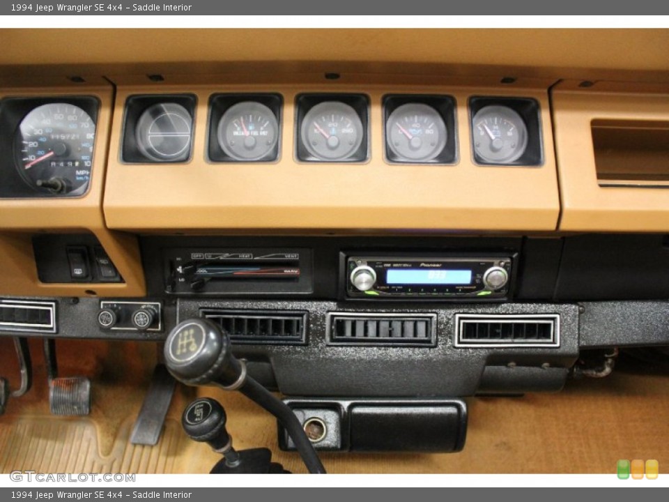 Saddle Interior Gauges for the 1994 Jeep Wrangler SE 4x4 #59730048