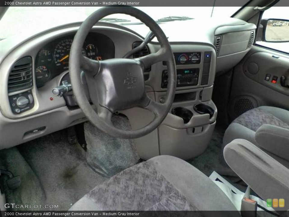 Medium Gray Interior Dashboard for the 2000 Chevrolet Astro AWD Passenger Conversion Van #59732571
