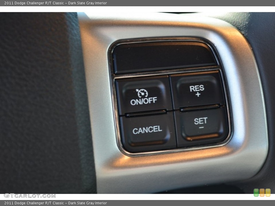 Dark Slate Gray Interior Controls for the 2011 Dodge Challenger R/T Classic #59734458