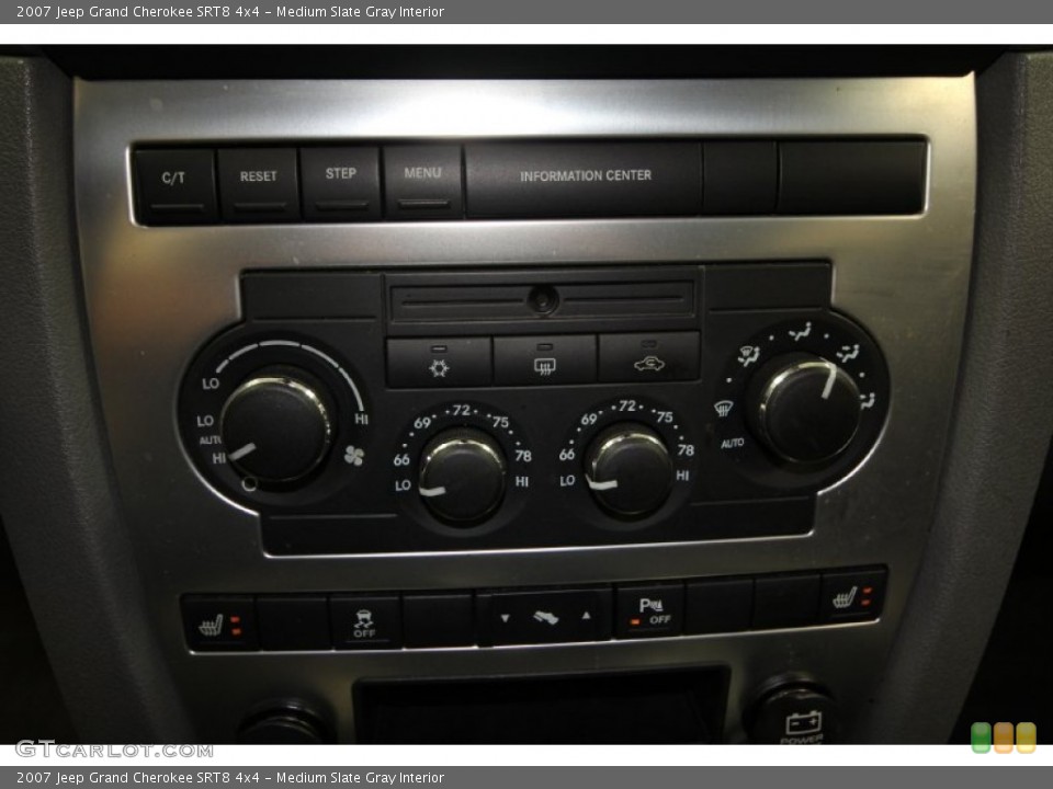 Medium Slate Gray Interior Controls for the 2007 Jeep Grand Cherokee SRT8 4x4 #59736879