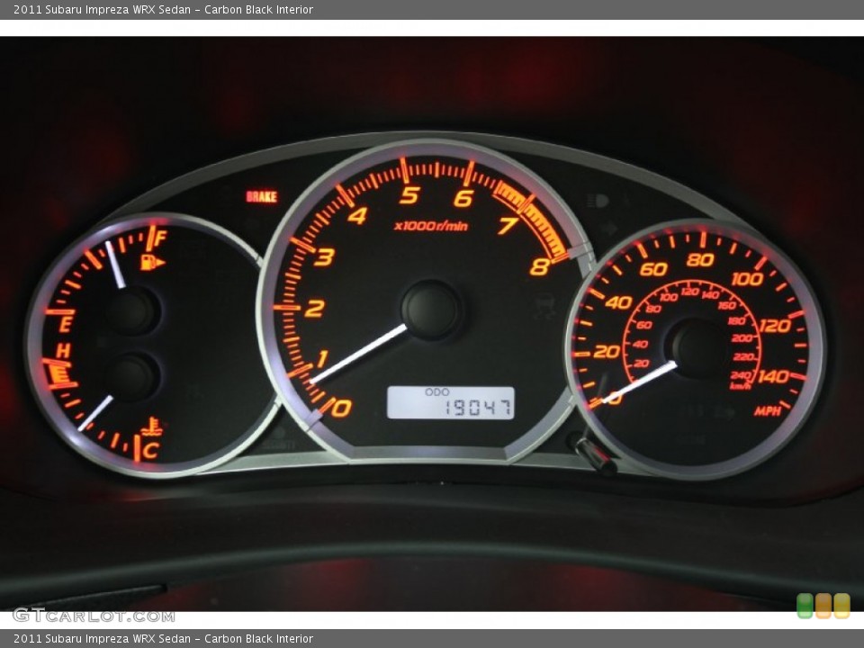 Carbon Black Interior Gauges for the 2011 Subaru Impreza WRX Sedan #59737197