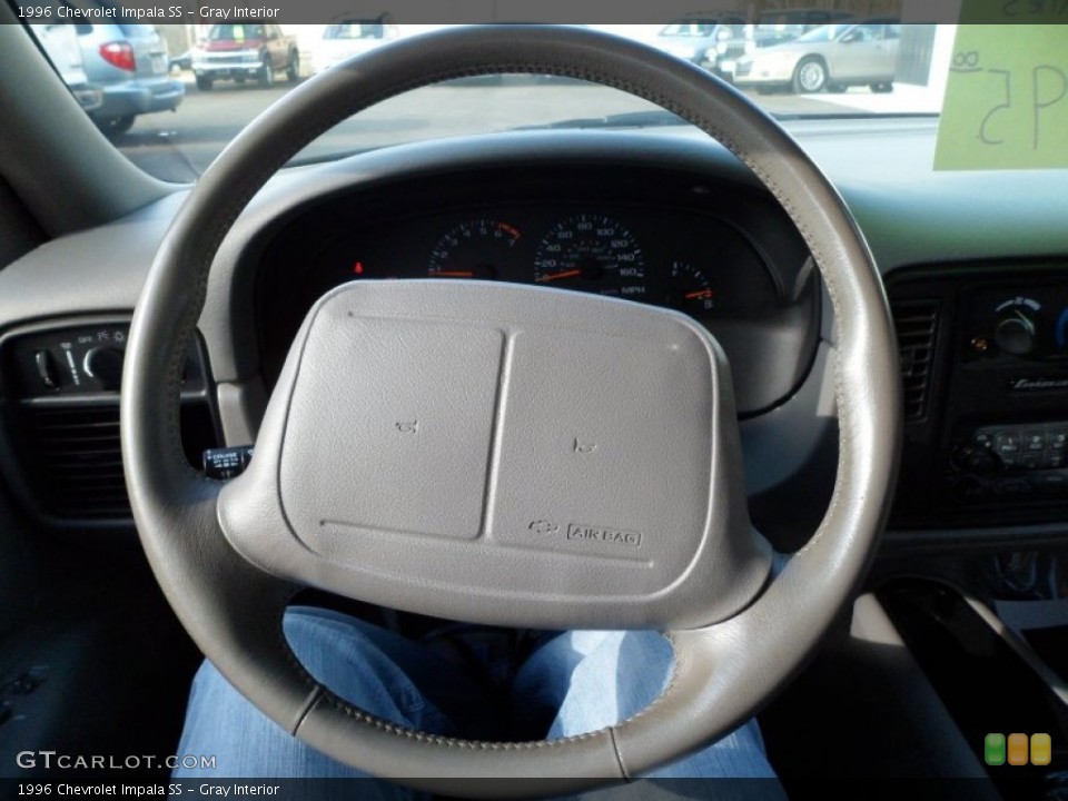 Gray Interior Steering Wheel for the 1996 Chevrolet Impala SS #59740145