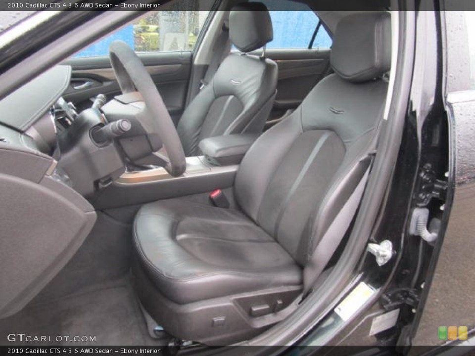 Ebony Interior Photo for the 2010 Cadillac CTS 4 3.6 AWD Sedan #59740325