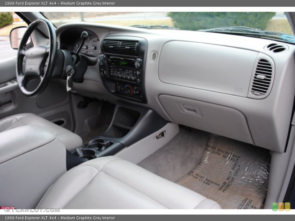 Medium Graphite Grey Interior Dashboard for the 1999 Ford Explorer XLT 4x4 #59740458