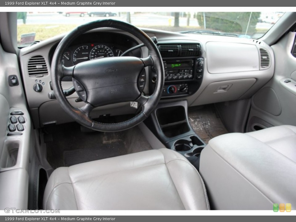 Medium Graphite Grey Interior Dashboard for the 1999 Ford Explorer XLT 4x4 #59740511