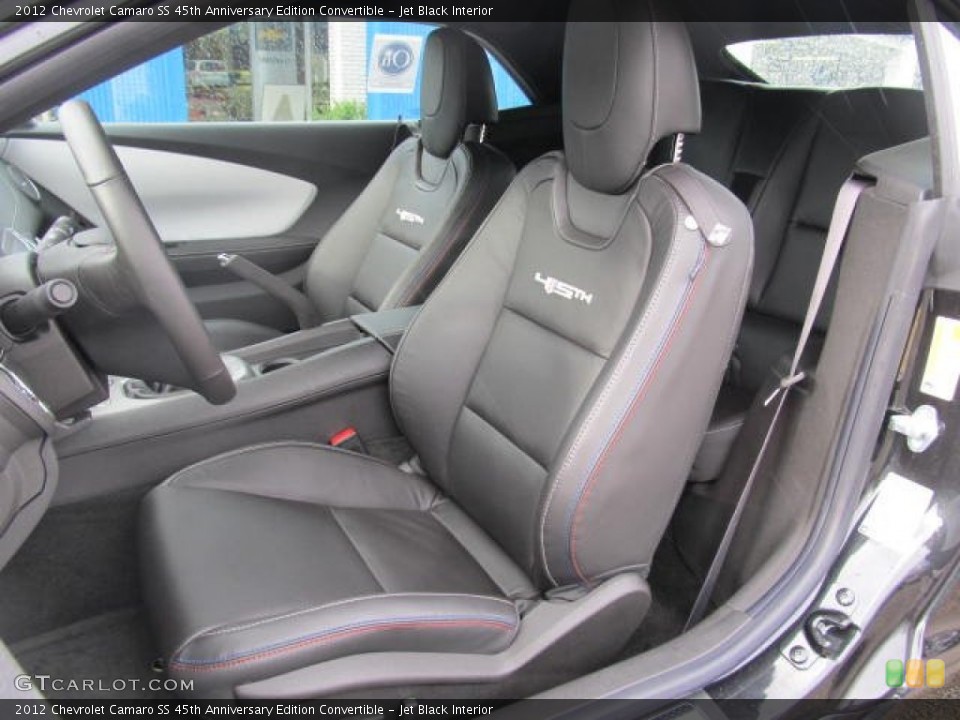 Jet Black Interior Photo for the 2012 Chevrolet Camaro SS 45th Anniversary Edition Convertible #59741504