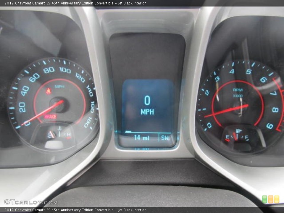 Jet Black Interior Gauges for the 2012 Chevrolet Camaro SS 45th Anniversary Edition Convertible #59741555