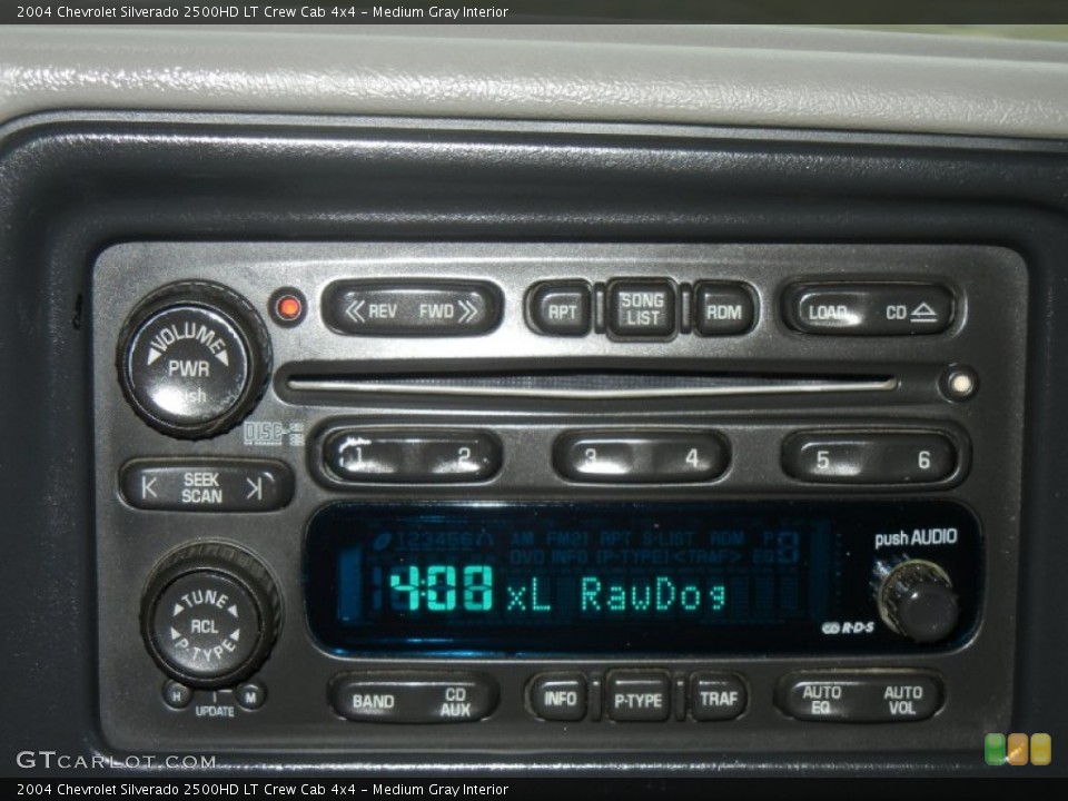 Medium Gray Interior Audio System for the 2004 Chevrolet Silverado 2500HD LT Crew Cab 4x4 #59742449