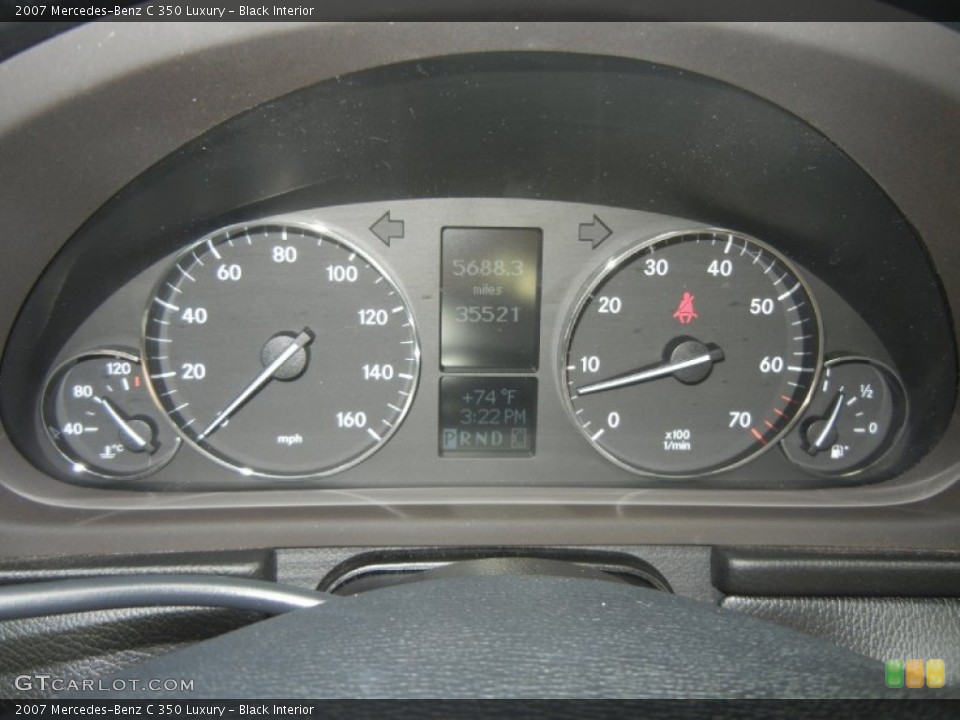 Black Interior Gauges for the 2007 Mercedes-Benz C 350 Luxury #59742866