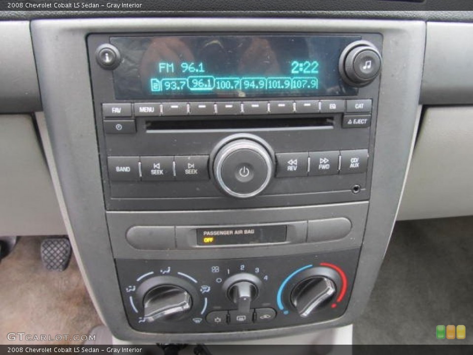 Gray Interior Audio System for the 2008 Chevrolet Cobalt LS Sedan #59743346