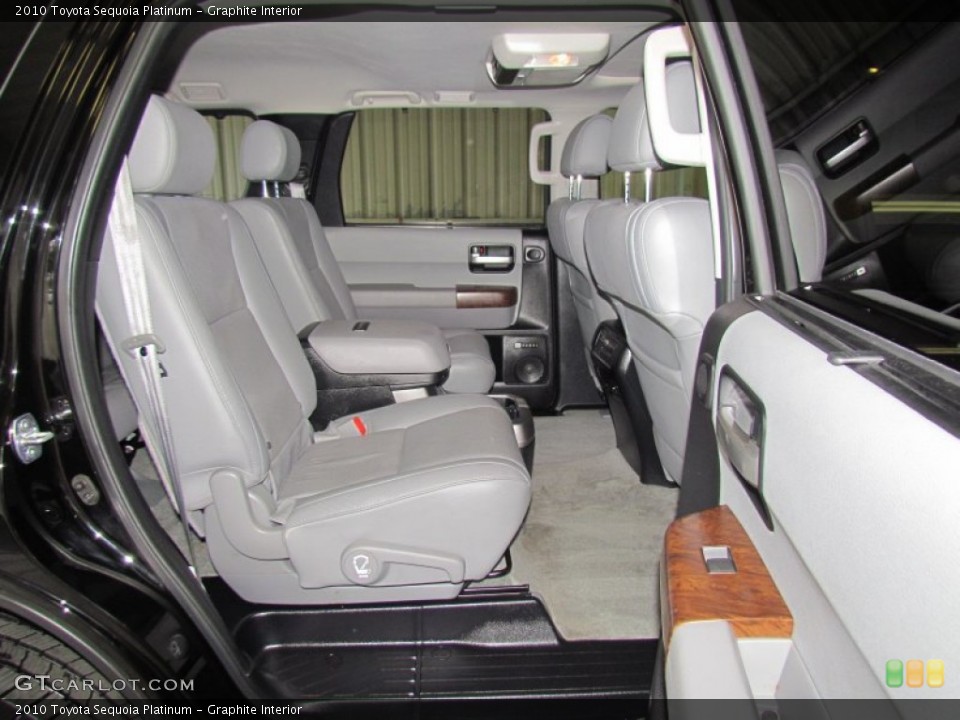 Graphite Interior Rear Seat for the 2010 Toyota Sequoia Platinum #59743619