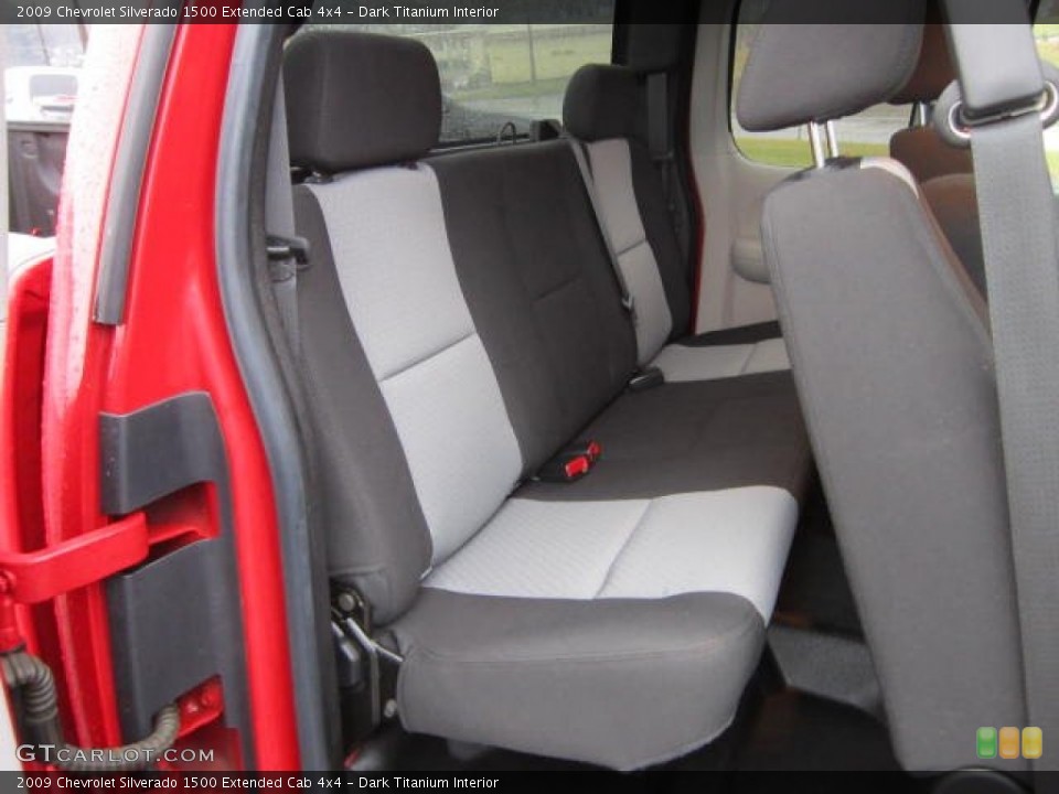 Dark Titanium Interior Rear Seat for the 2009 Chevrolet Silverado 1500 Extended Cab 4x4 #59743844