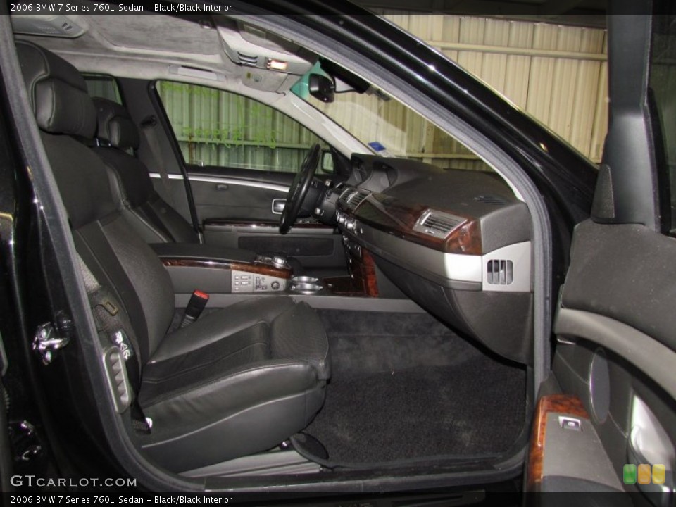 Black/Black Interior Photo for the 2006 BMW 7 Series 760Li Sedan #59744216