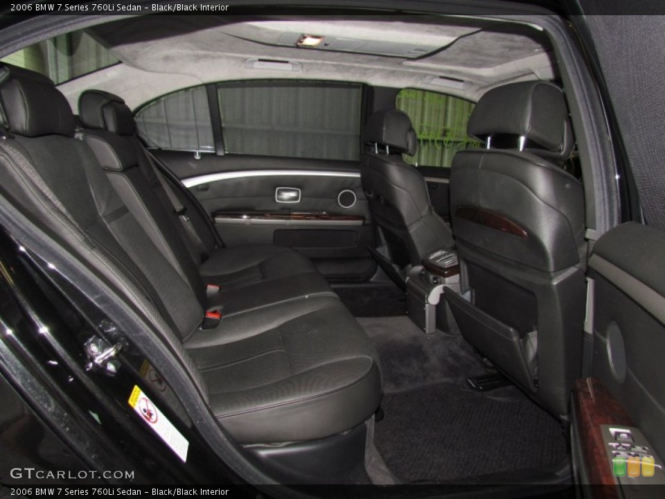 Black/Black Interior Photo for the 2006 BMW 7 Series 760Li Sedan #59744226