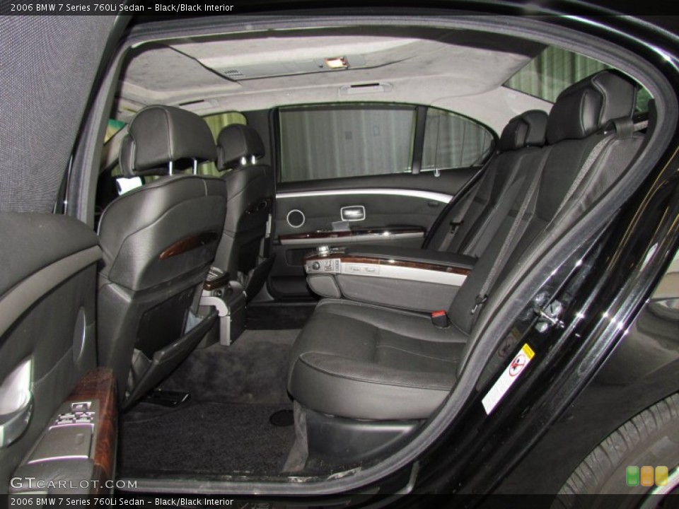 Black/Black Interior Photo for the 2006 BMW 7 Series 760Li Sedan #59744237