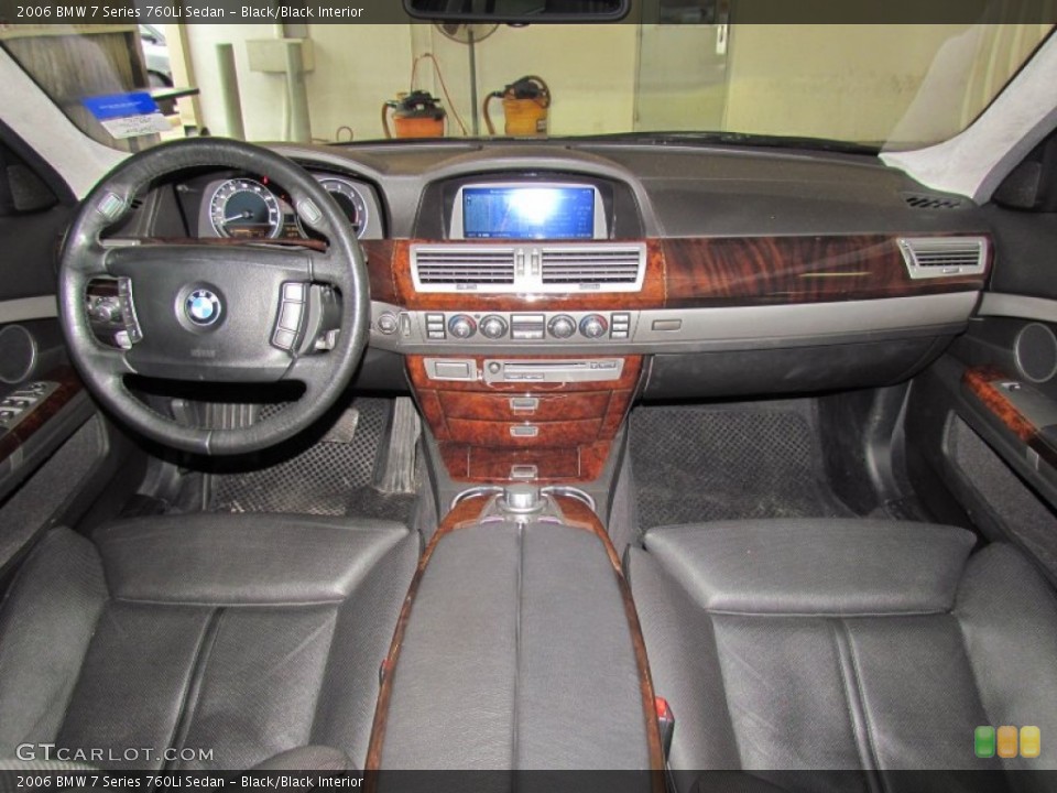 Black/Black Interior Dashboard for the 2006 BMW 7 Series 760Li Sedan #59744255