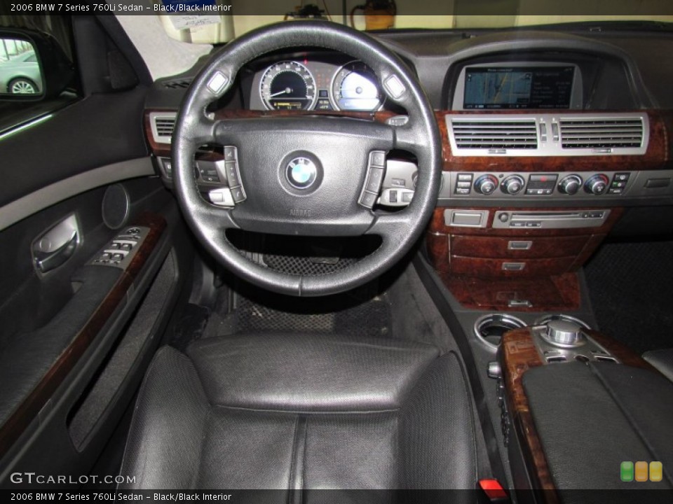 Black/Black Interior Dashboard for the 2006 BMW 7 Series 760Li Sedan #59744267