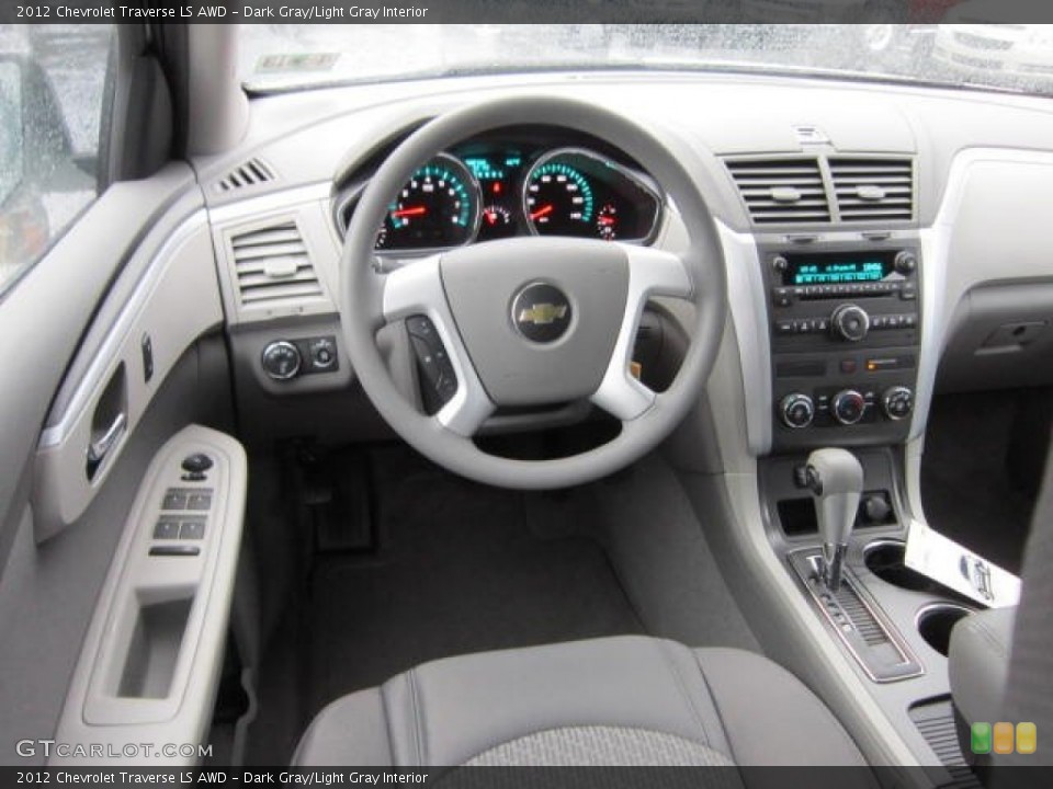 Dark Gray/Light Gray Interior Dashboard for the 2012 Chevrolet Traverse LS AWD #59744775