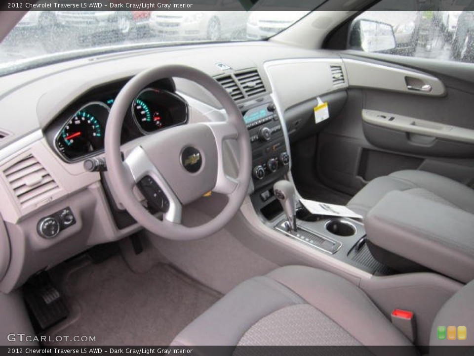 Dark Gray/Light Gray Interior Prime Interior for the 2012 Chevrolet Traverse LS AWD #59744793