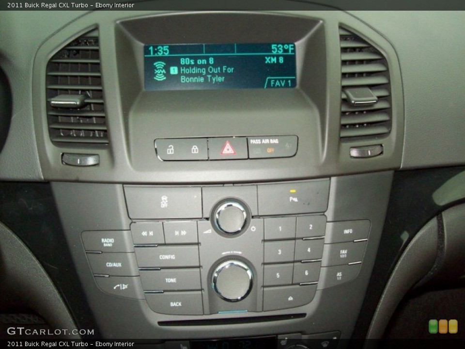 Ebony Interior Controls for the 2011 Buick Regal CXL Turbo #59745848