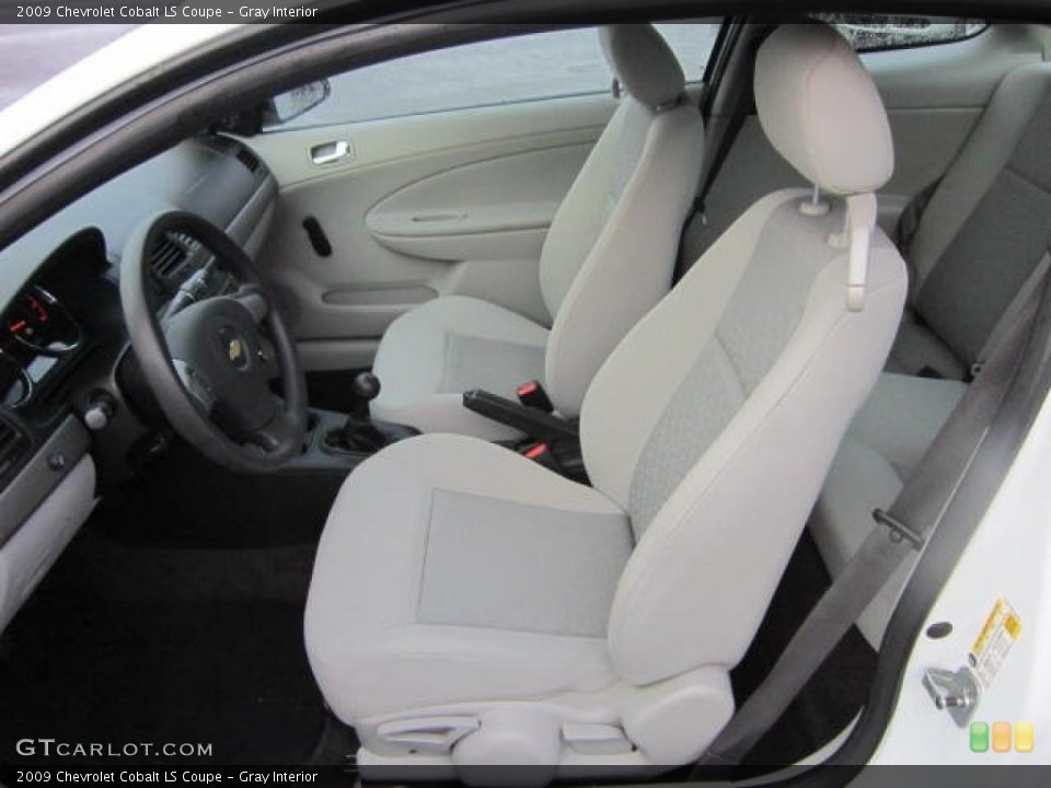 Gray Interior Front Seat for the 2009 Chevrolet Cobalt LS Coupe #59745902