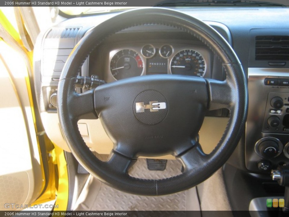 Light Cashmere Beige Interior Steering Wheel for the 2006 Hummer H3  #59748494
