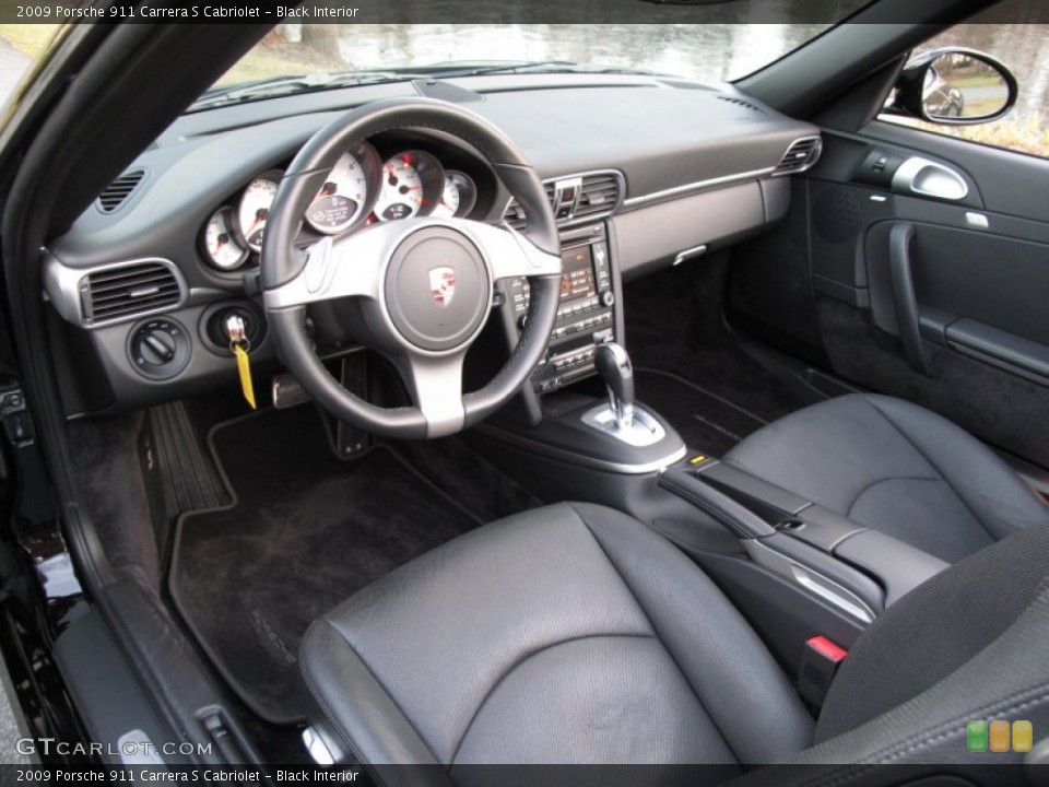Black Interior Photo for the 2009 Porsche 911 Carrera S Cabriolet #59748737