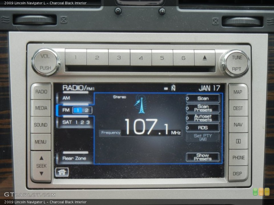 Charcoal Black Interior Audio System for the 2009 Lincoln Navigator L #59751077