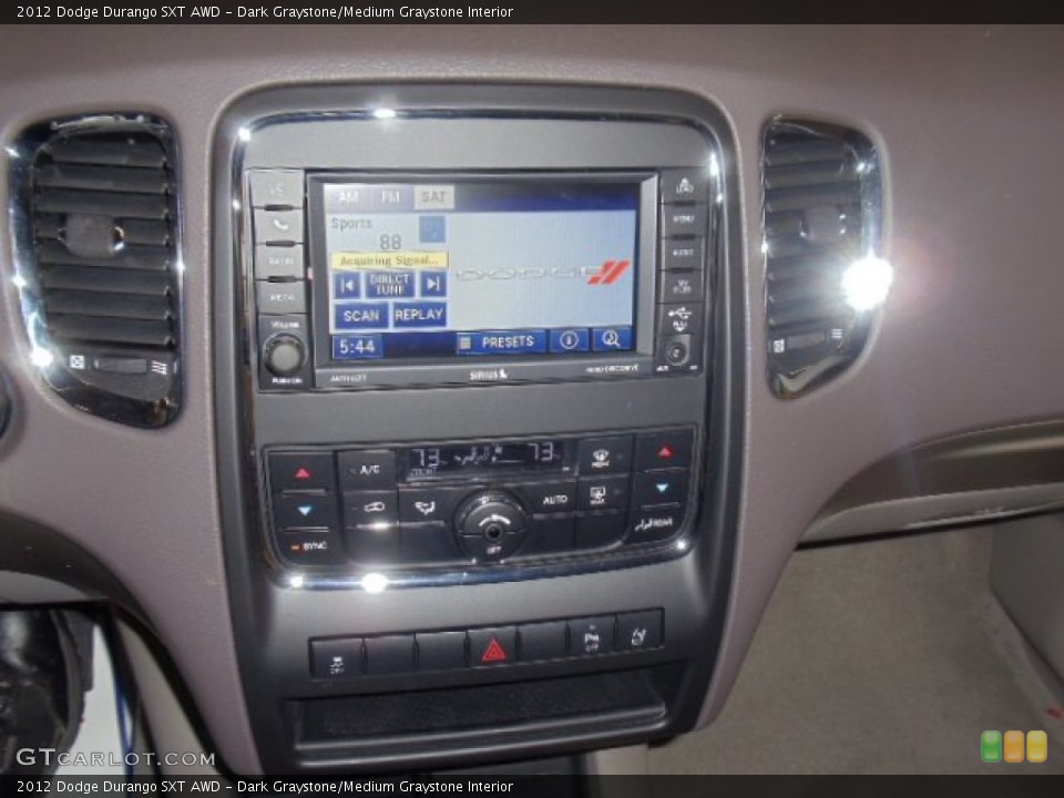 Dark Graystone/Medium Graystone Interior Controls for the 2012 Dodge Durango SXT AWD #59752938