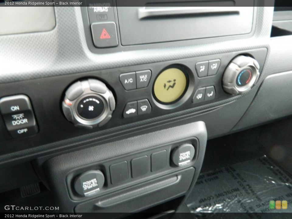 Black Interior Controls for the 2012 Honda Ridgeline Sport #59753126