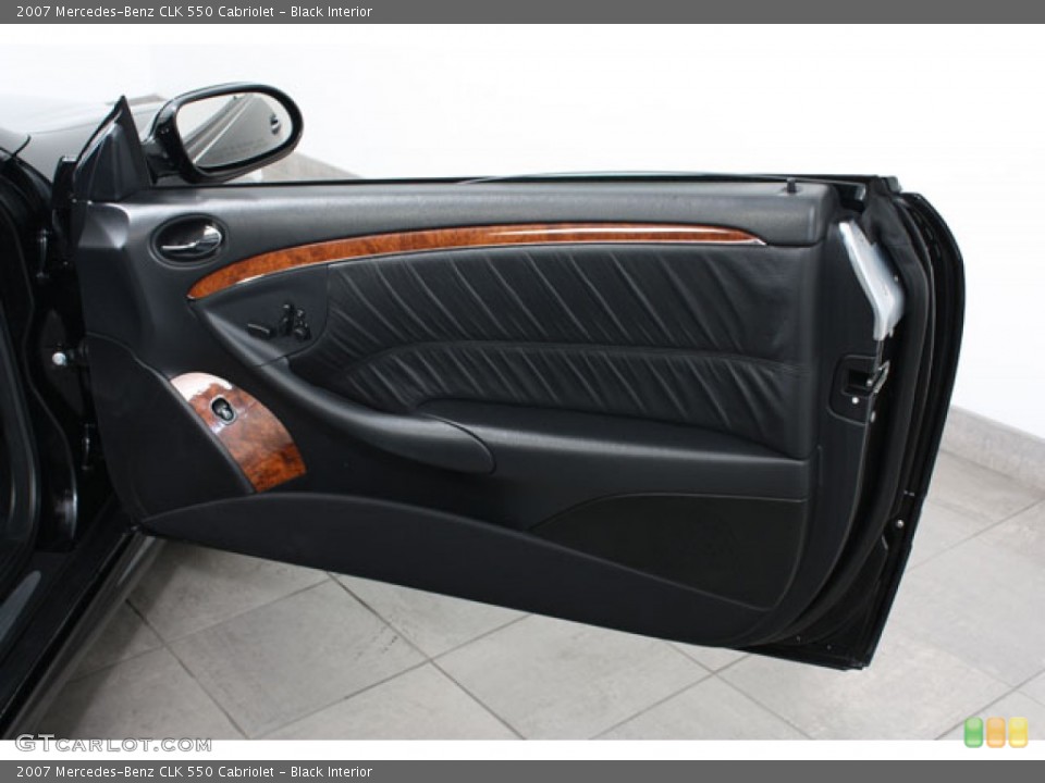 Black Interior Door Panel for the 2007 Mercedes-Benz CLK 550 Cabriolet #59754652