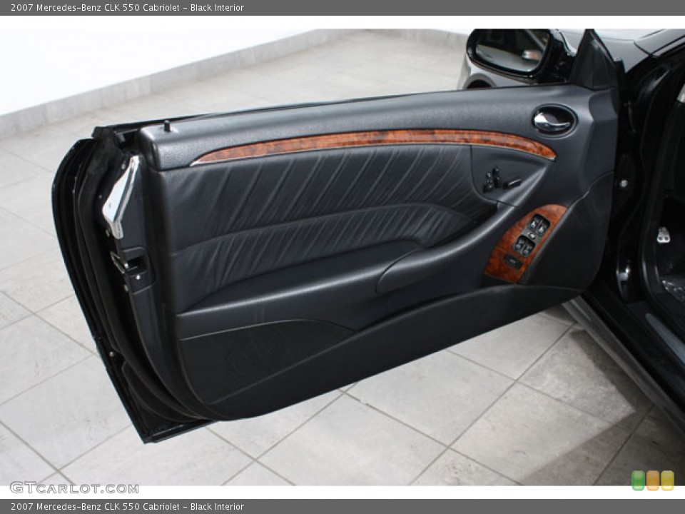 Black Interior Door Panel for the 2007 Mercedes-Benz CLK 550 Cabriolet #59754660