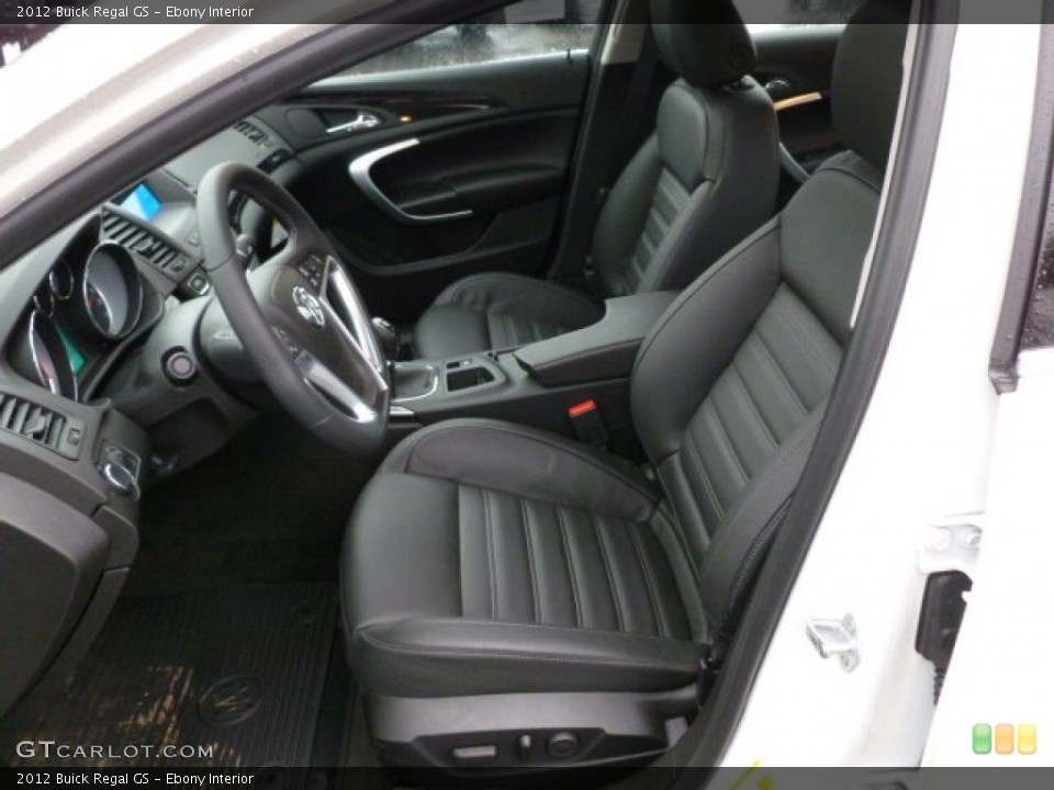 Ebony Interior Photo for the 2012 Buick Regal GS #59757674