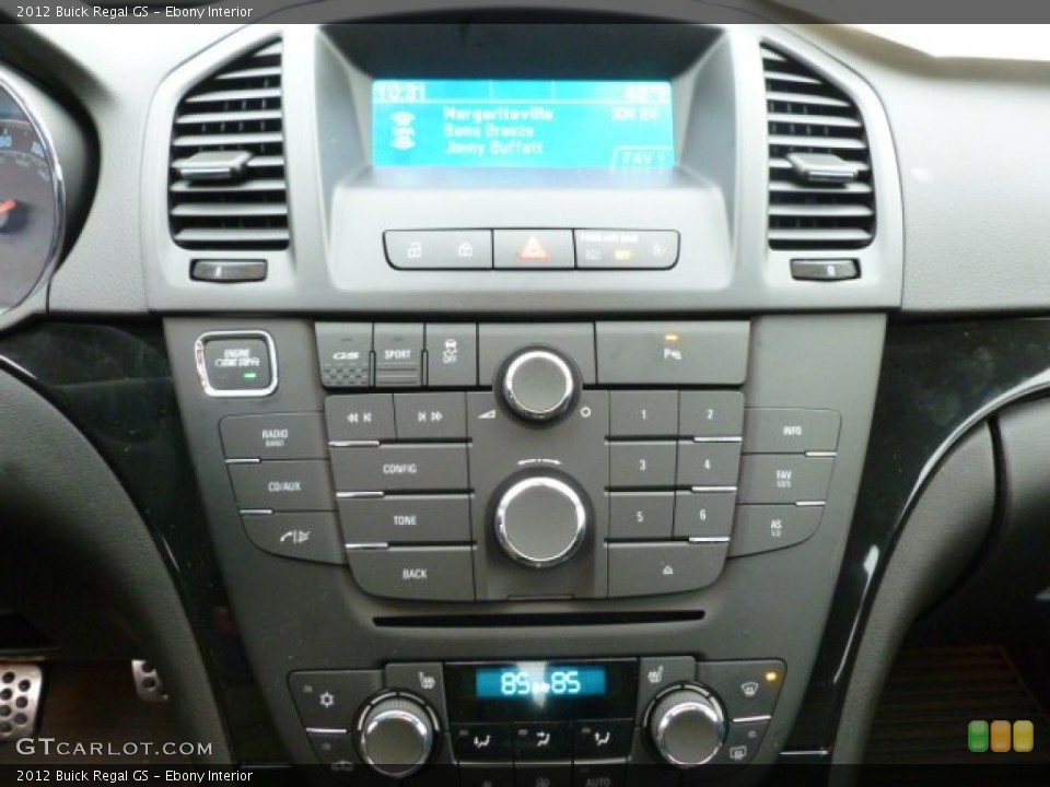 Ebony Interior Controls for the 2012 Buick Regal GS #59757707
