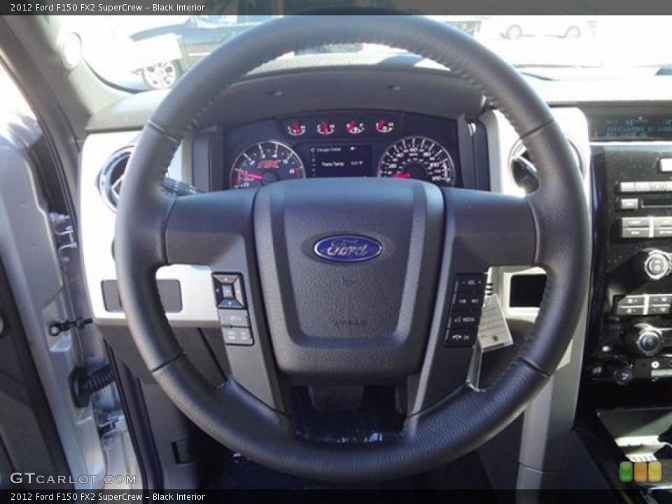 Black Interior Steering Wheel for the 2012 Ford F150 FX2 SuperCrew #59757800