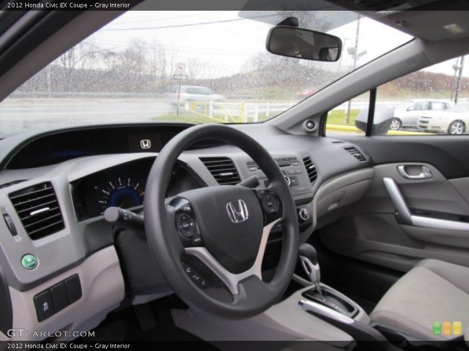 Gray Interior Dashboard for the 2012 Honda Civic EX Coupe #59758823