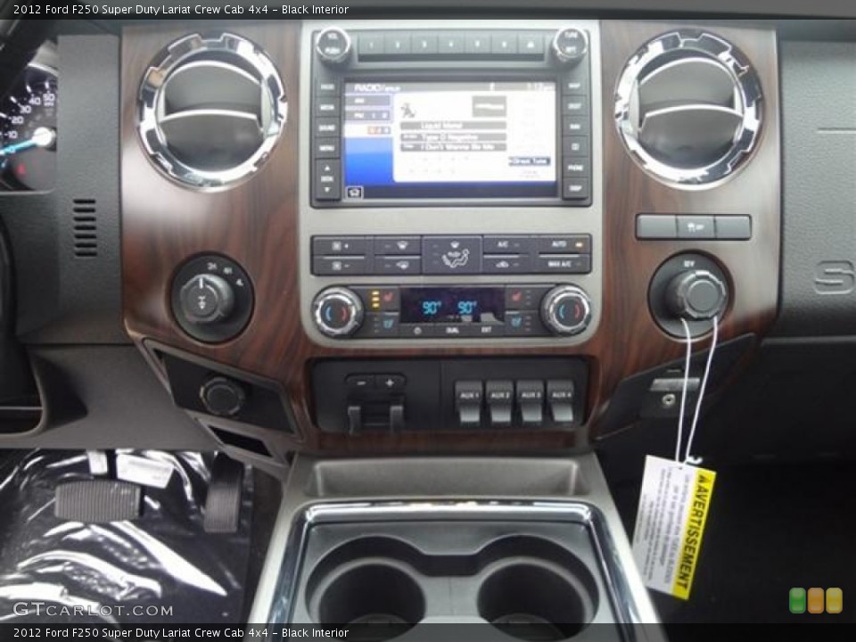Black Interior Controls for the 2012 Ford F250 Super Duty Lariat Crew Cab 4x4 #59759426